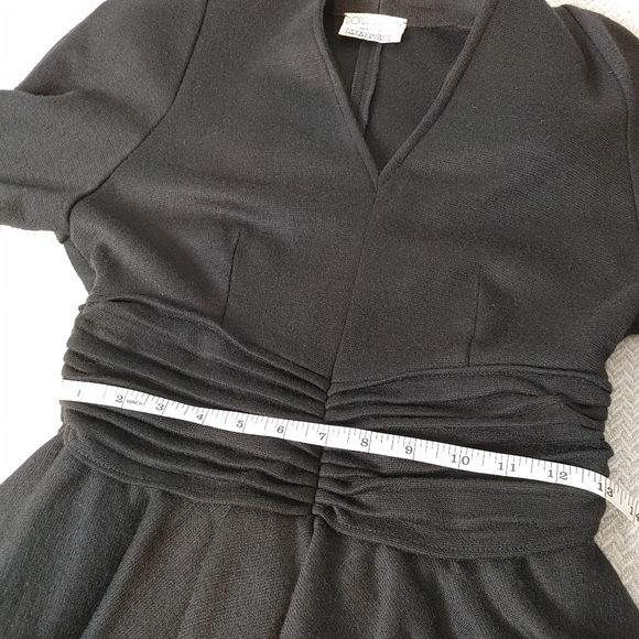 Vintage Dona Daphne wool peplum dress size 6 - Picture 14 of 16